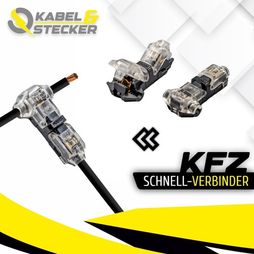 10x kfz auto - 10x, t-kabelverbinder