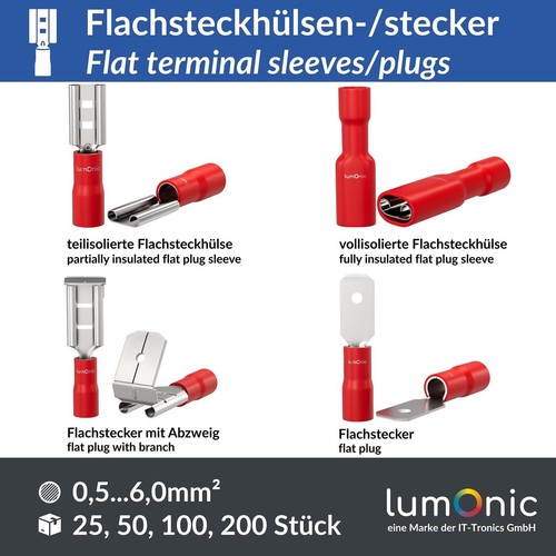Flachstecker - , &