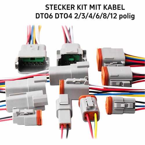 Deutsch stecker 6 8 - deutsch, 2,3,4,6,8,12