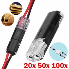 100 X Steckverbindung 2 Polig