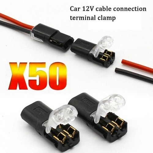 50tlg 12v 2pin auto kabel - 2pin,